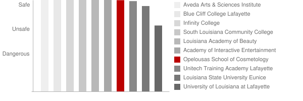 Opelousas School of Cosmetology Safety Chart
