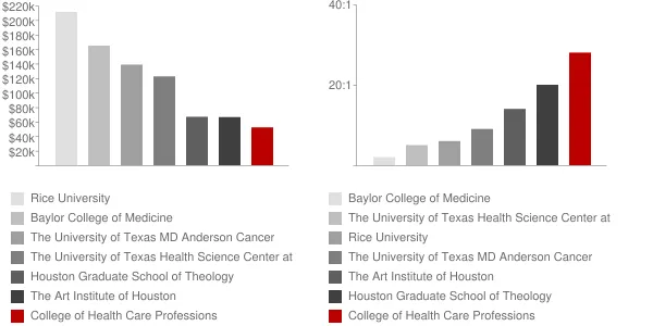 College of Health Care Professions Faculty Compensation and Workload Chart