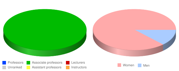 Saint Elizabeth College of Nursing Faculty Demographics Chart