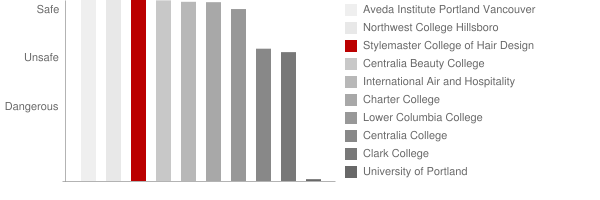 Stylemaster College of Hair Design Safety Chart