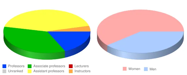 SUNY College of Optometry Faculty Demographics Chart
