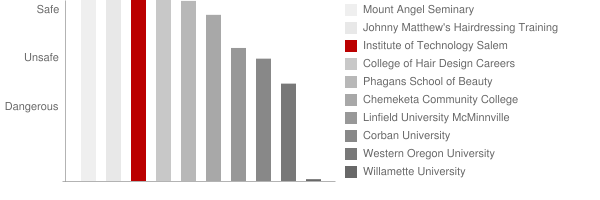 Institute of Technology Salem Safety Chart