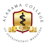 Alabama College of Osteopathic Medicine Logo Alabama College of Osteopathic Medicine Logo