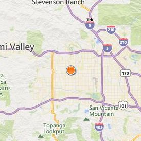 Academy for Salon Professionals Canoga Park Location Map - City View