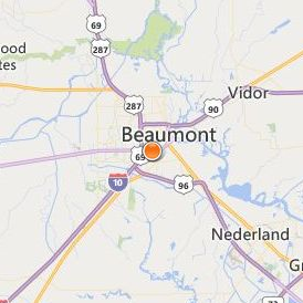 Academy of Hair Design Beaumont Location Map - City View