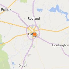 Academy of Hair Design Lufkin Location Map - City View
