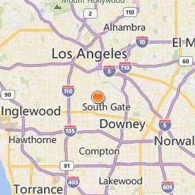 American College of Healthcare Huntington Park Location Map - City View