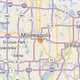 American Indian OIC Location Map - City View
