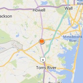 American Institute Toms River Location Map - City View
