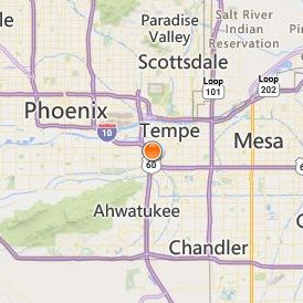 Arizona College Glendale Location Map - City View