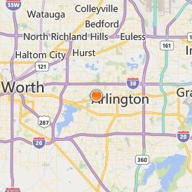Arlington Baptist College Location Map - City View