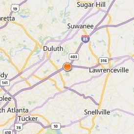 Atlanta Institute of Music and Media Location Map - City View