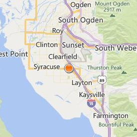Avalon School of Cosmetology Layton Location Map - City View