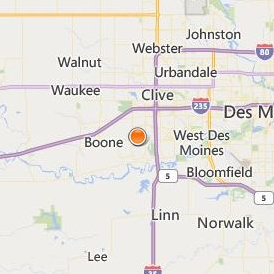 Aveda Institute Des Moines Location Map - City View