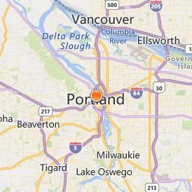 Aveda Institute Portland Location Map - City View