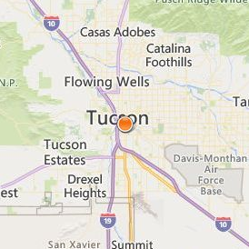 Aveda Institute Tucson Location Map - City View