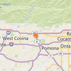 Azusa Pacific University College Location Map - City View