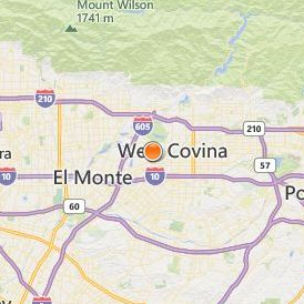 Baldwin Park Adult & Community Education Location Map - City View