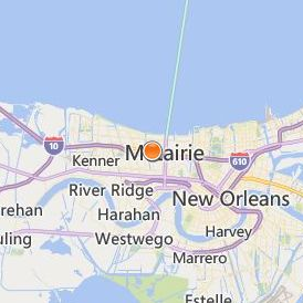 Blue Cliff College Metairie Location Map - City View