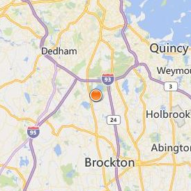 Blue Hills Regional Technical School Location Map - City View