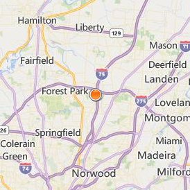 Fortis College Cincinnati Location Map - City View