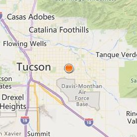 Brookline College Tucson Location Map - City View