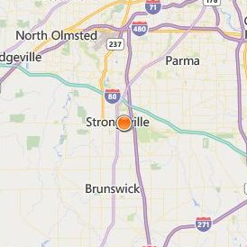 Brown Aveda Institute Rocky River Location Map - City View
