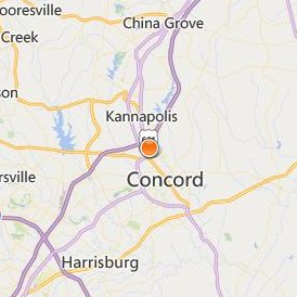 Cabarrus College of Health Sciences Location Map - City View