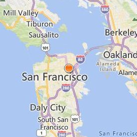 California Institute of Integral Studies Location Map - City View