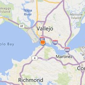 The California Maritime Academy Location Map - City View