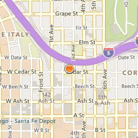 California Western School of Law Location Map - Street View