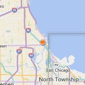 Cannella School of Hair Design Chicago Commercial Location Map - City View