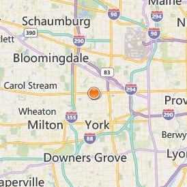 Cannella School of Hair Design Villa Park Location Map - City View
