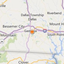 Paul Mitchell the School Gastonia Location Map - City View