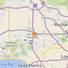Casa Loma College Van Nuys Location Map - City View