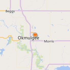 College of the Muscogee Nation Location Map - City View