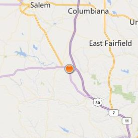 Columbiana County Career and Technical Center Location Map - City View