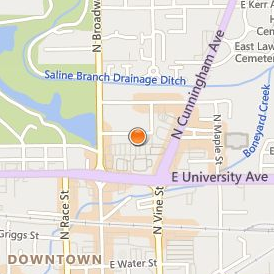 Tricoci University of Beauty Culture Urbana Location Map - Street View