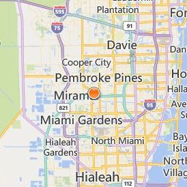 Concorde Career Institute Miramar Location Map - City View