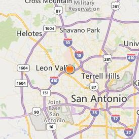 Concorde Career College San Antonio Location Map - City View