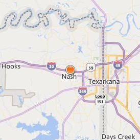 Cosmetology Academy of Texarkana Location Map - City View