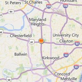 Covenant Theological Seminary Location Map - City View
