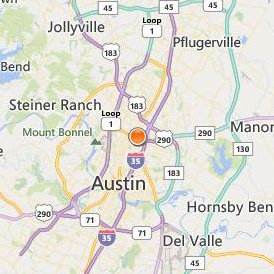 Auguste Escoffier School of Culinary Arts Austin Location Map - City View