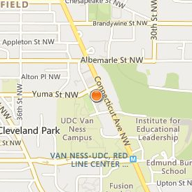 University of the District of Columbia David A Clarke School of Law Location Map - Street View