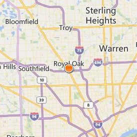 David Pressley School of Cosmetology Location Map - City View