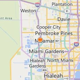 DeVry University Florida Location Map - City View