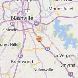 DeVry University Tennessee Location Map - City View