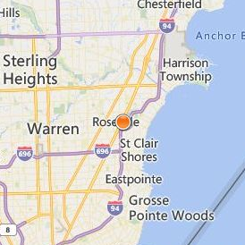 Dorsey Business Schools Roseville Location Map - City View