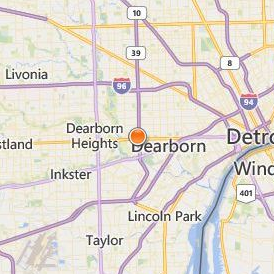 Dorsey Business Schools Dearborn Location Map - City View