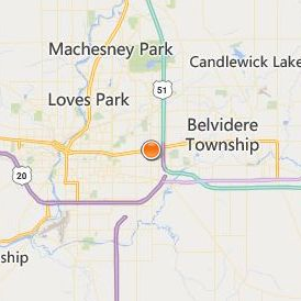 Educators of Beauty College of Cosmetology Rockford Location Map - City View